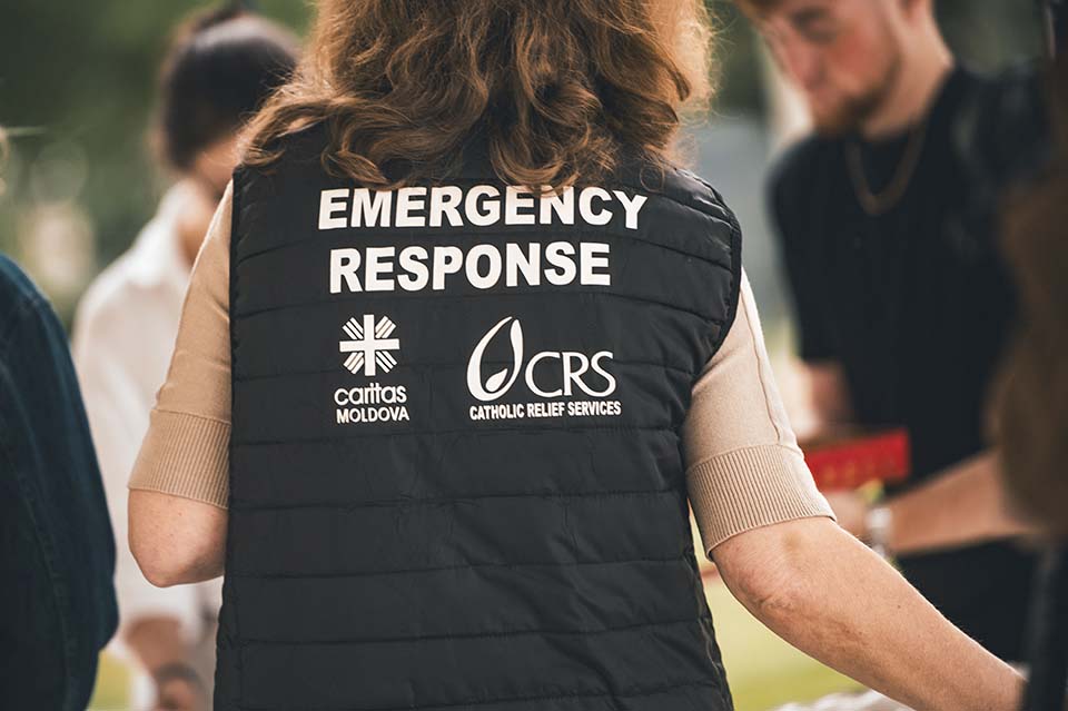 CRS aid worker in Moldova