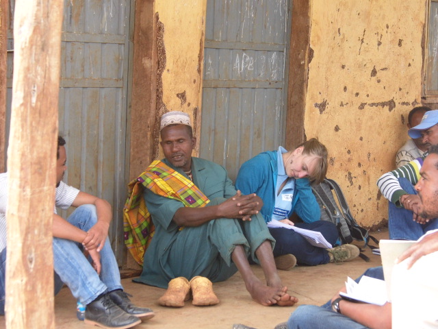 Yusuf Hassen Abdule participates in a disaster risk reduction committee in his village. Photo by Bedil Derese for CRS 