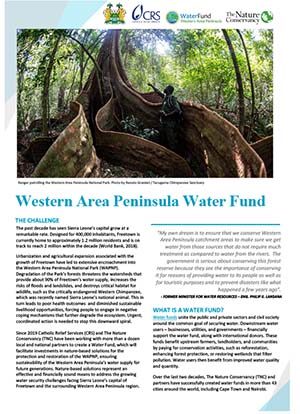 Western Area Peninsula Water Fund