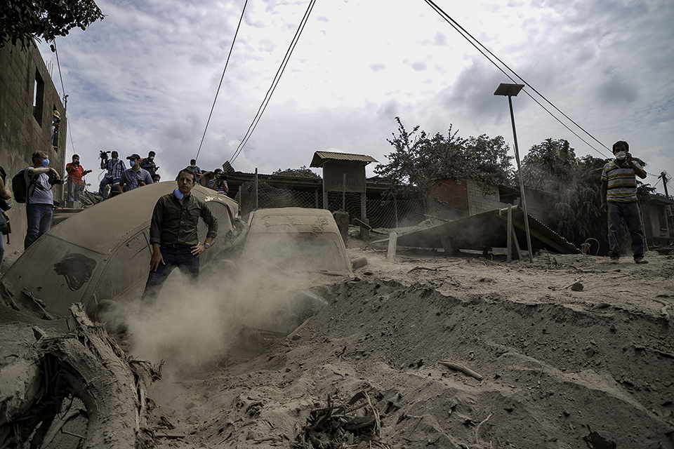 This photo is part of CRS' best photos of 2018, it's the volcano eruption in Guatemala.