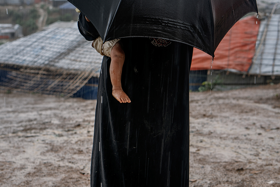 This photo is part of CRS' best photos of 2018, it's Rohingya refugees in Bangladesh.