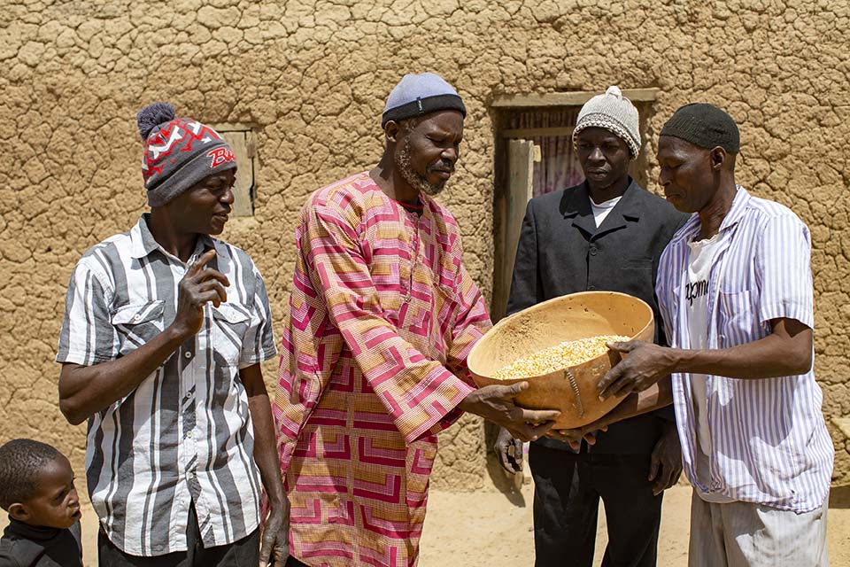 a grain contribution in Mali