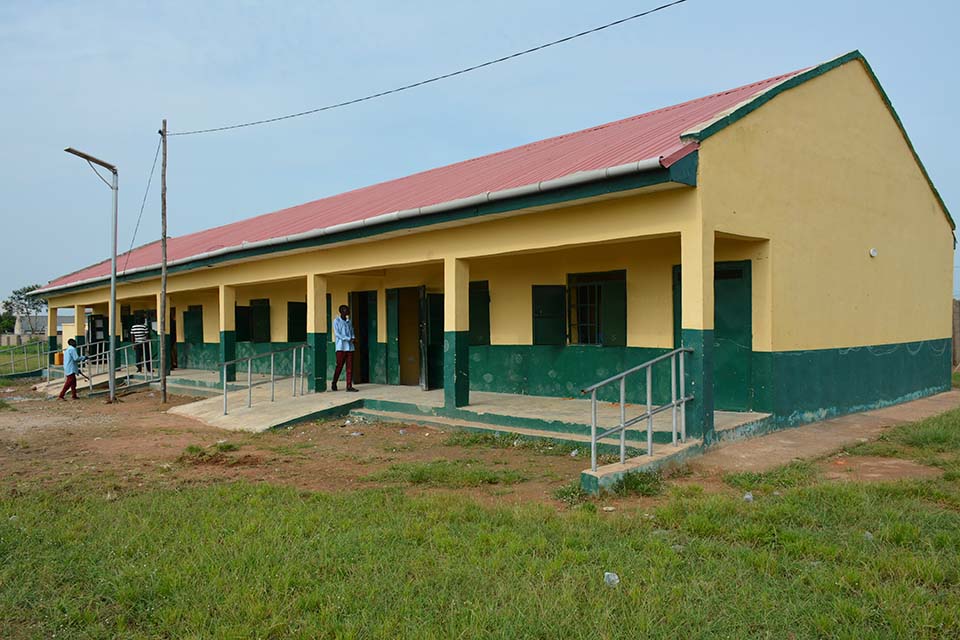 A new block of classrooms  in Nigeria