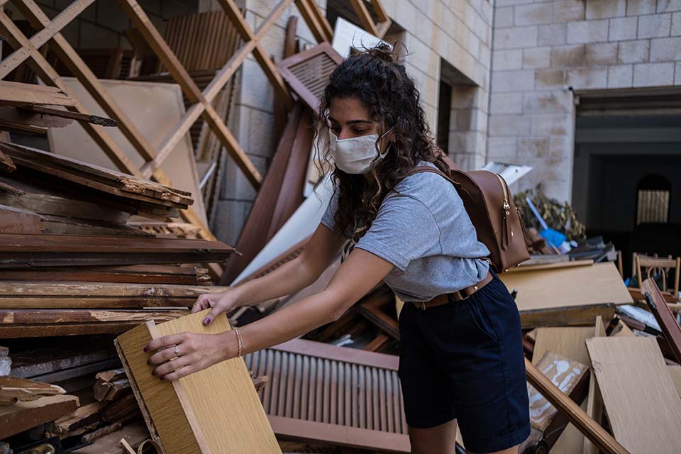 Beirut scout volunteer