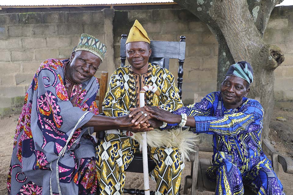 Benin village leaders gather
