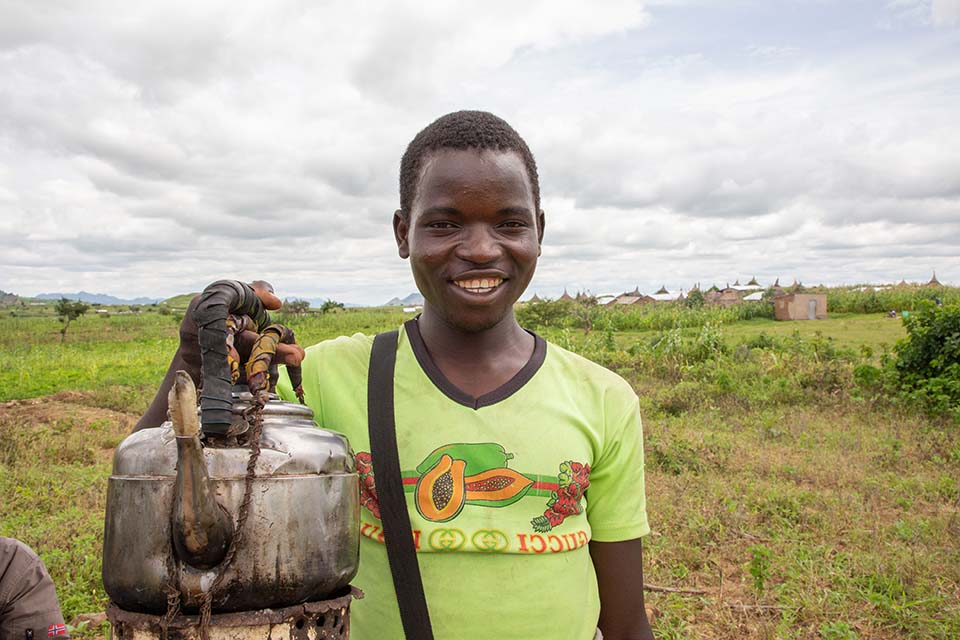 Cameroon man smiling facing camera