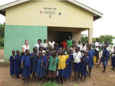 The children of the Ober North Parish in the Lira District on a school break coming to see Lisa before she departed for the United States. Copyright Lisa Campion, 2014, used with permission