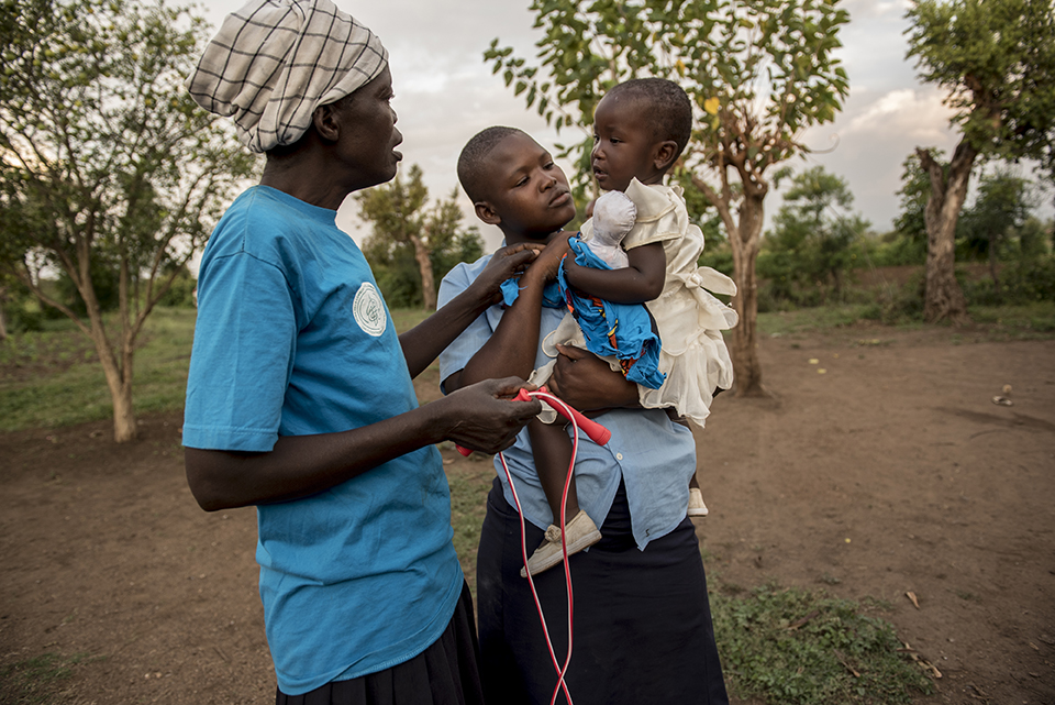 caring for baby in Kenya