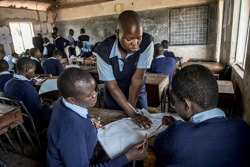 classmates in Kenya