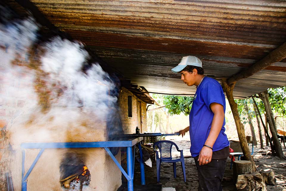 coffee roasting in Nicaragua