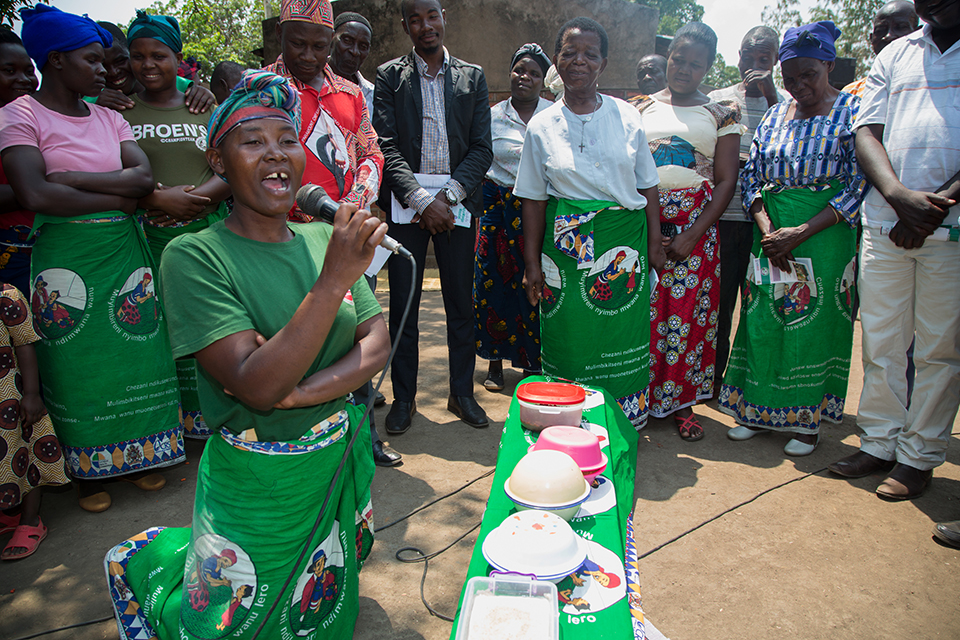 community health group in Malawi village