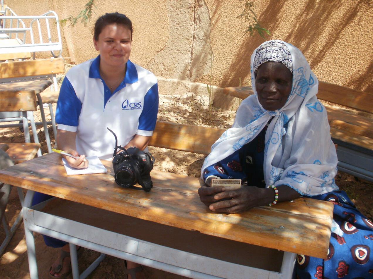 Burkina Faso fellow Corrie Sissons at a Livestock Fair in Burkina Faso