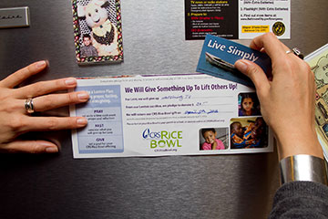 CRS Rice Bowl helps you give—and get—this Lent. Photo by Philip Laubner/CRS