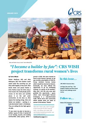 CRS Zimbabwe January 2023 newsletter