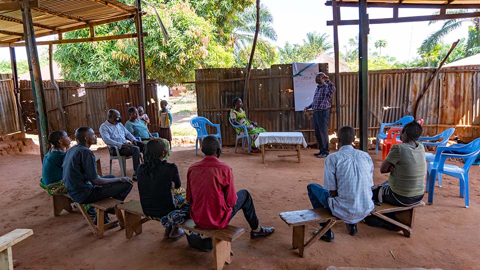 faithful house meeting in DRC
