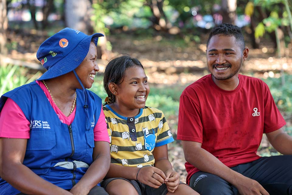 family in Indonesia