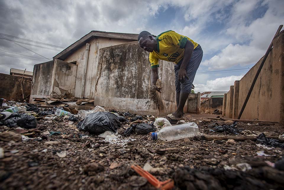 Ghana neglected public toilet