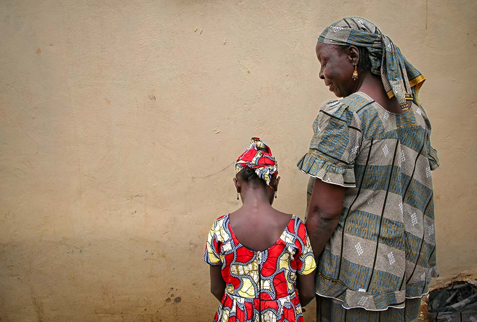 grandmother and child in Cameroon 