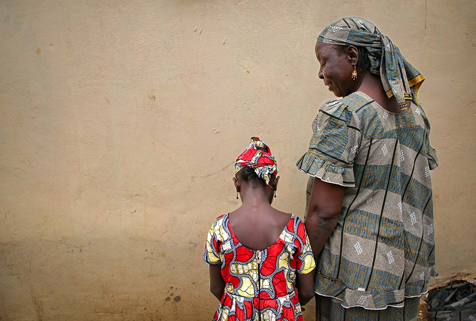 grandmother and child in Cameroon