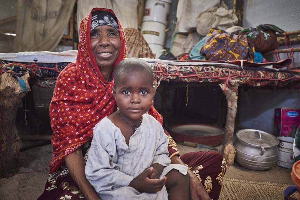 grandmother and child in Nigeria