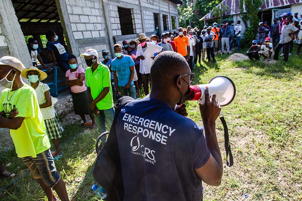 Haiti earthquake affected families receive vital supplies