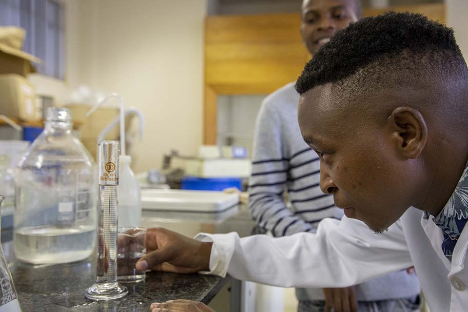 Lesotho soil sampling lab