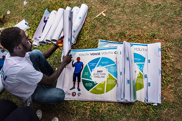 liberia youth volunteers for peaceful elections