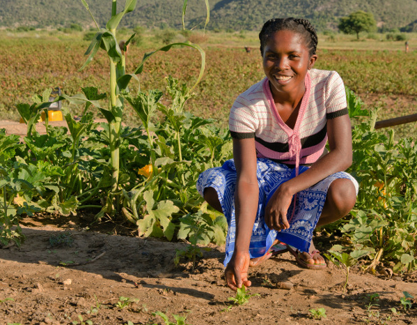 Photo by Heidi Yanulis for CRS Vaviroa planted nutrient-rich crops for herself and her four children, with help from CRS.
