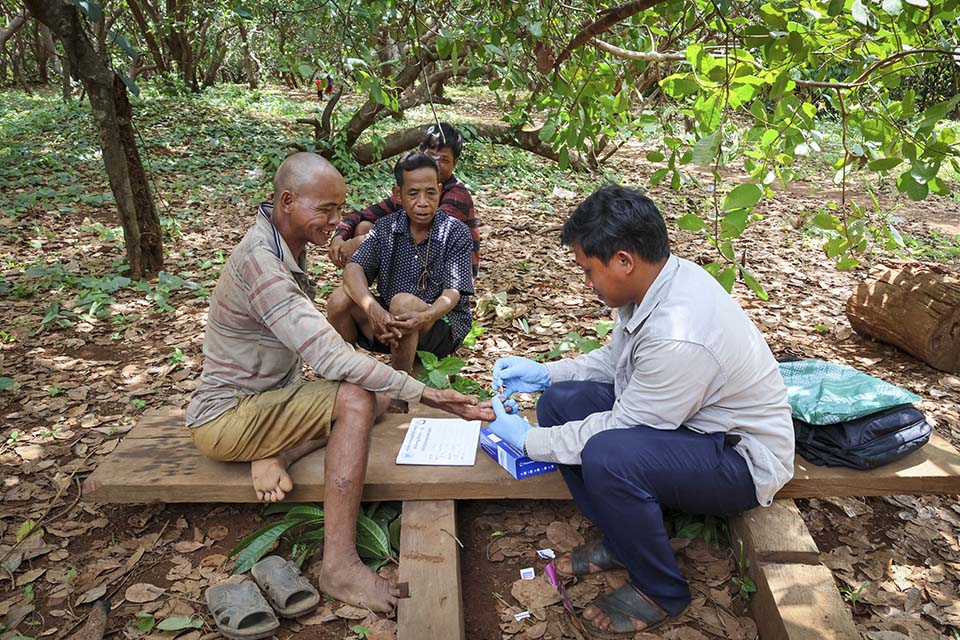 malaria worker in Cambodia