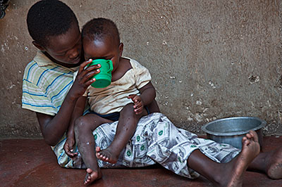 CRS works with Lusubilo Orphan Care to provide much-needed food for orphans and vulnerable children in the Karonga area of Malawi. Photo by Karen Kasmauski for CRS