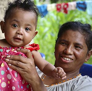 mother and child in Timor Leste