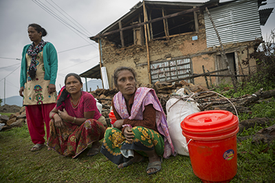 Nepal earthquake survivors
