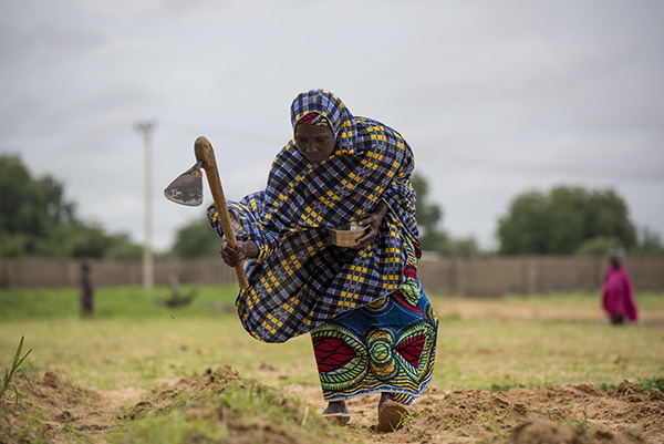 With support from the Feed the Future Nigeria Livelihoods Project, Kulu Asarara has expanded her farm and her projects. Photo by Michael Stulman/CRS