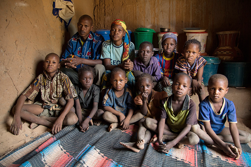 Thanks to a CRS cash-for-work project, Habibou Alassane can feed his children nutritious food and provide them with health care. Photo by Francois Therrien for CRS