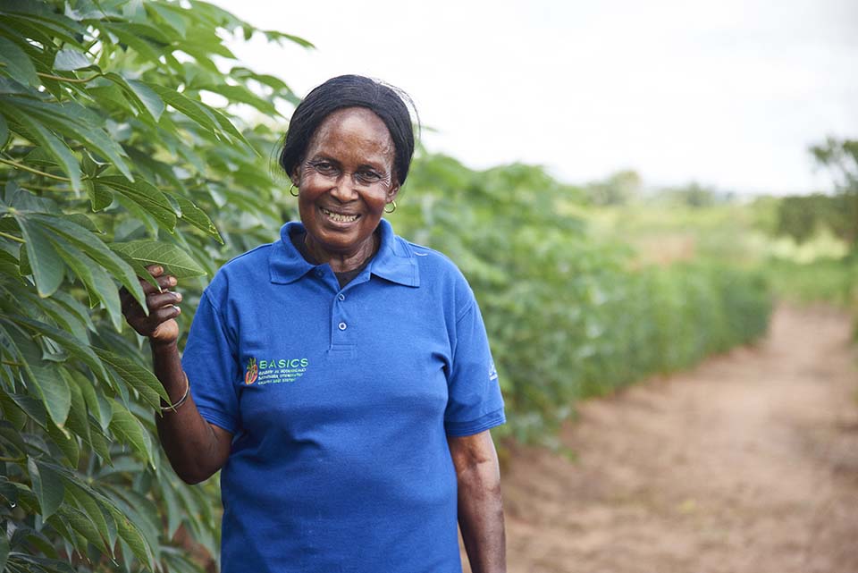 Nigerian cassava farmer