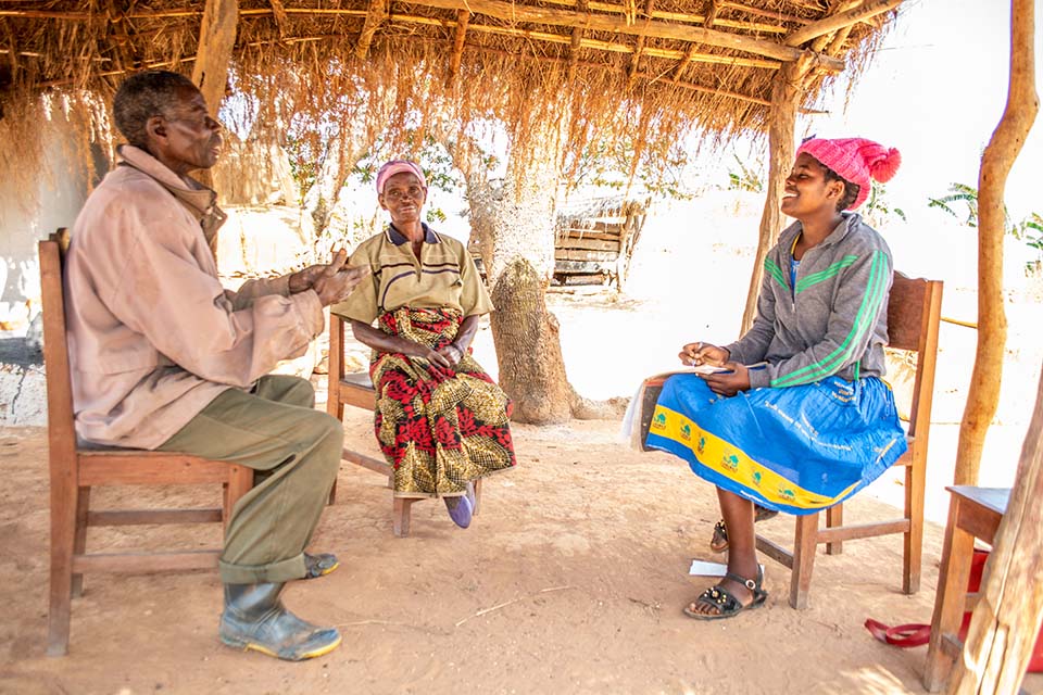 mentor and participants in Malawi