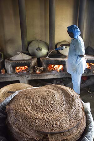 preparing a meal at a Missionaries of Charity home