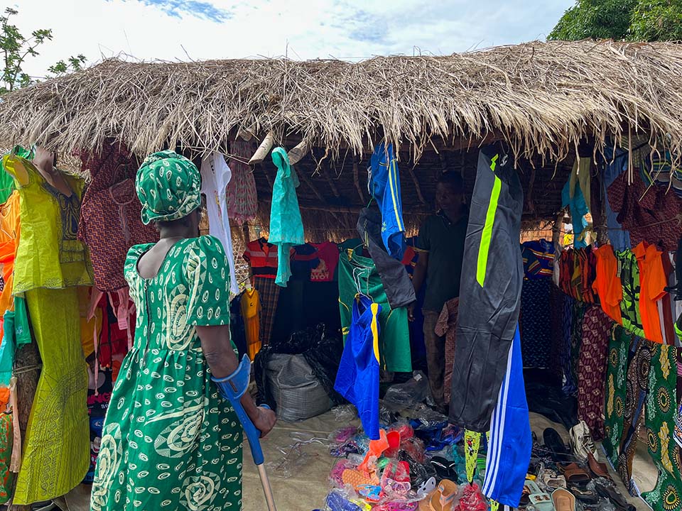 woman shops in Central African Republic