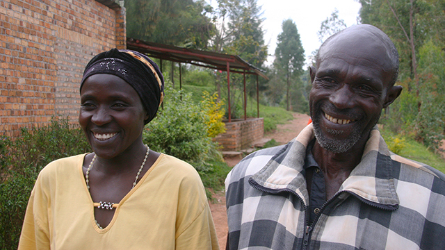 Hakim destroyed his neighbor Viviane's home during the Rwandan genocide. A CRS-supported program taught him how to ask for, and receive, forgiveness. Photo by Helen Blakesley/CRS