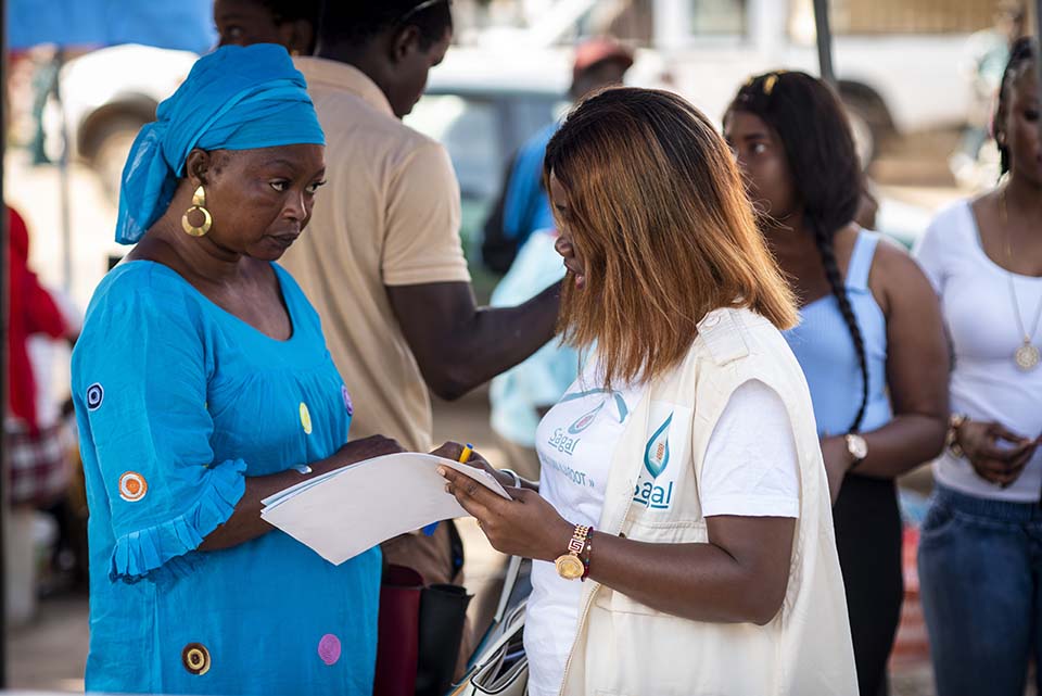 sanitation event in Senegal