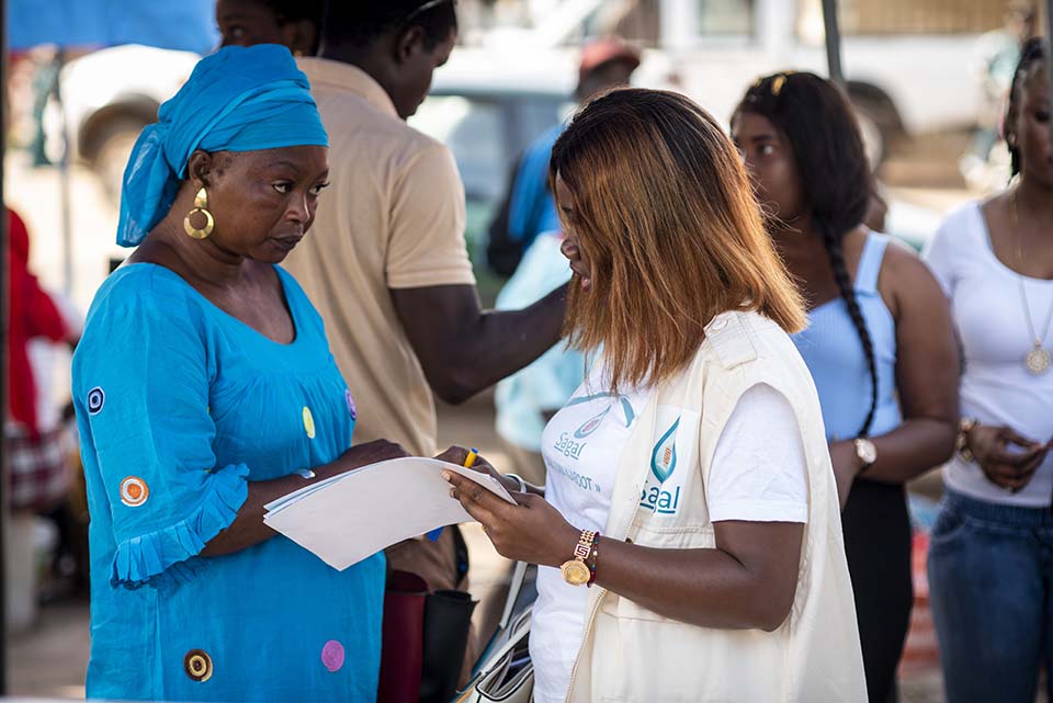 sanitation event in Senegal 