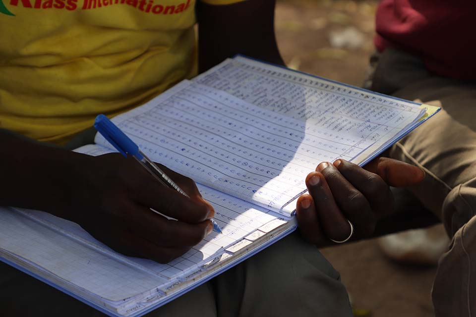 savings group ledger in Benin