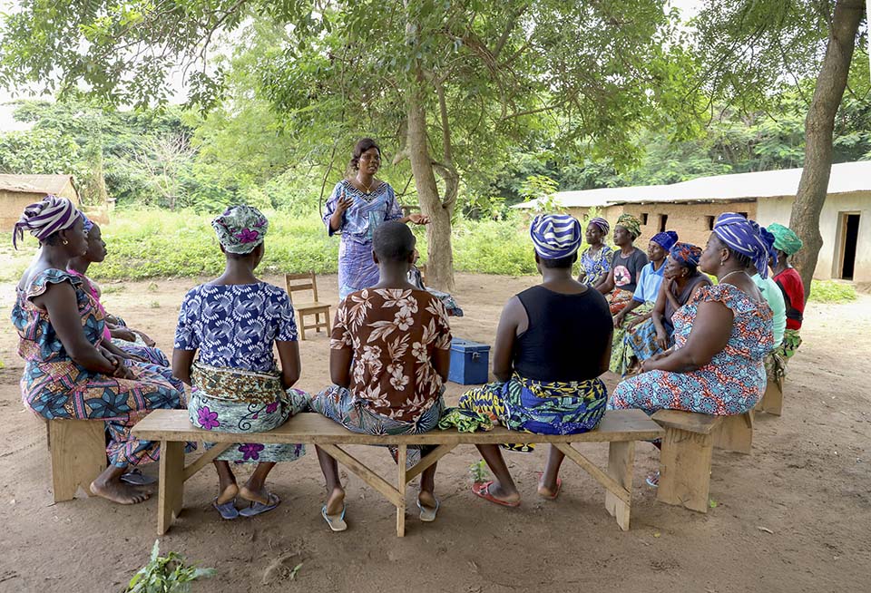 savings group meeting in Benin