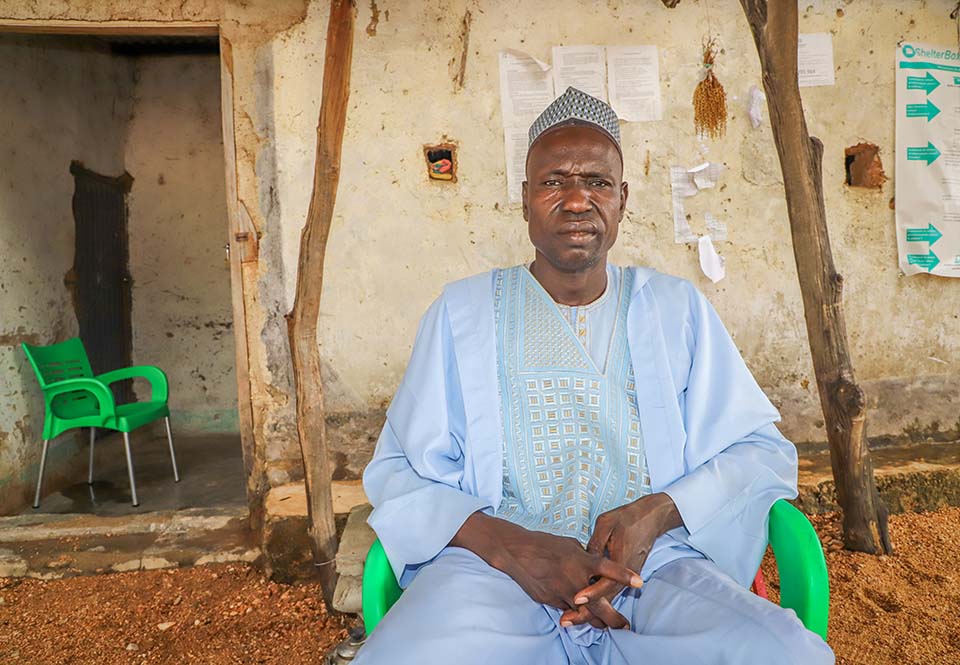 seated head of village in Cameroon