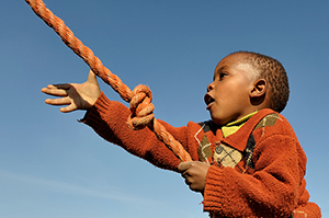 CRS Small boy with rope