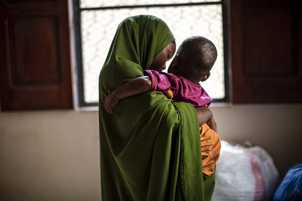 Somali mother and child