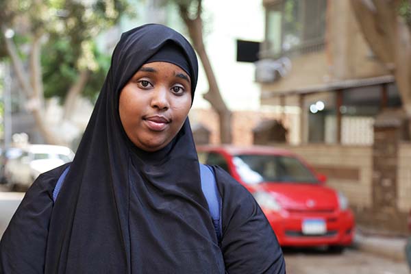 Somali refugee student