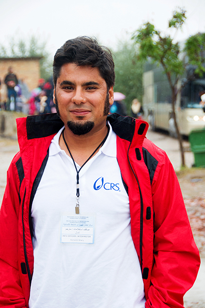 Kemal El Shairy is the chief translator for CRS in Serbia. Since the European migrant crisis began in January 2015, CRS has responded with immediate help to more than 63,000 people. Photo by Kira Horvath for CRS