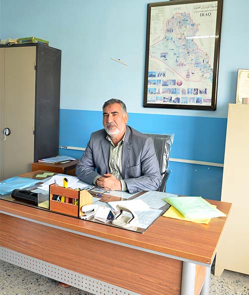 teacher in Iraq school