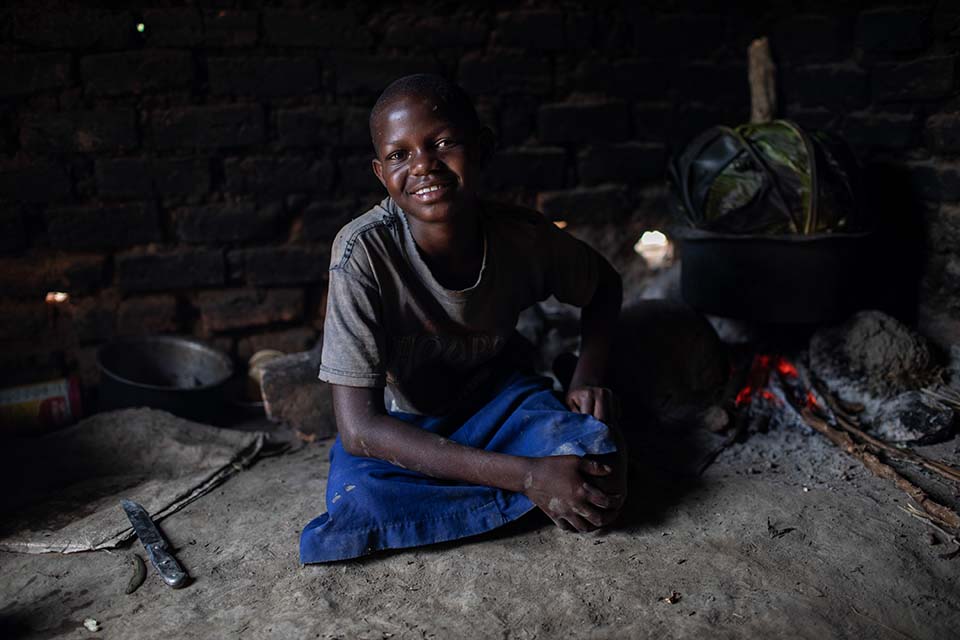 Uganda girl at home